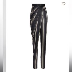Sold Balmain asymmetrical draped satin pants